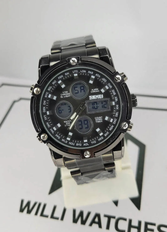 Skmei Black Dual Display Watch S-003