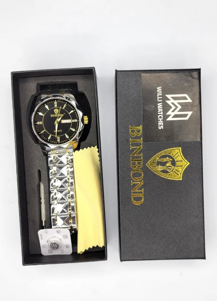 Binbond Two-Tone Black Business Watch BN-002