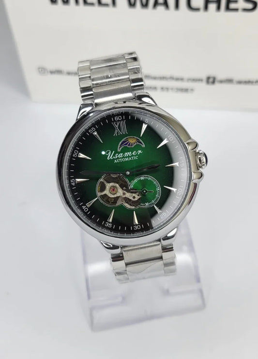Usamer Luxury Green Dial Automatic Men’s Watch SK-025