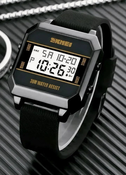 Skmei LED Display Waterproof Multi-Feature Sports Watch S-015