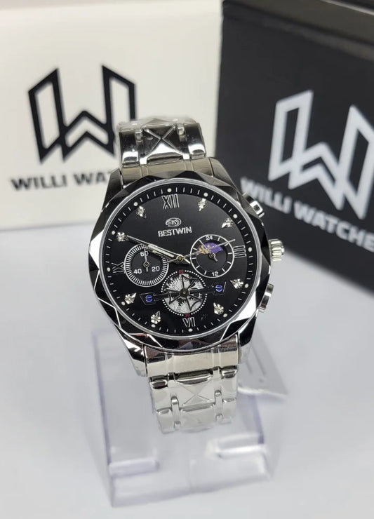 Bestwin Black Dial Working Chronograph Men’s Watch BS-004