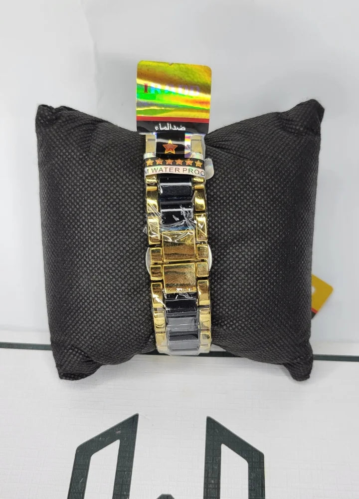 IRADO Two Tone with Black Dial Watch ID-006