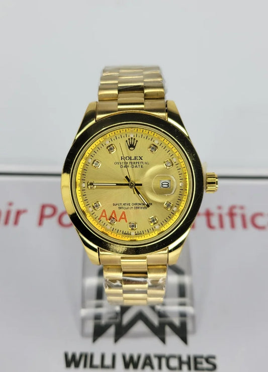 RLX Gold Men's Watch with Date R-003