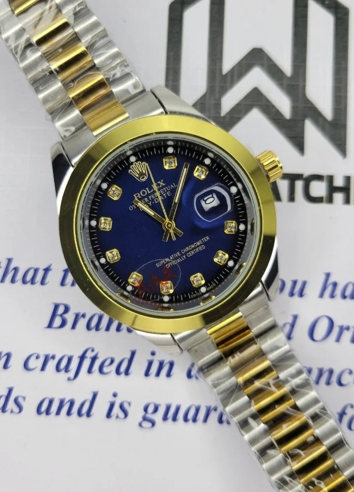 RLX Two-Tone Blue Dial with Date R-008
