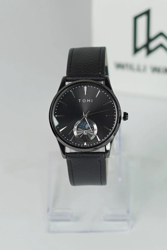 TOMI Executive Black Edition – Magnet Lock Business Timepiece TM-014