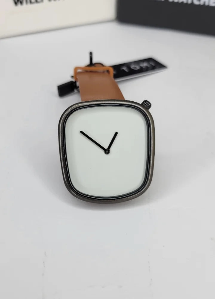 TOMI Modern Brown Strap Watch – Simple & Stylish TM-019