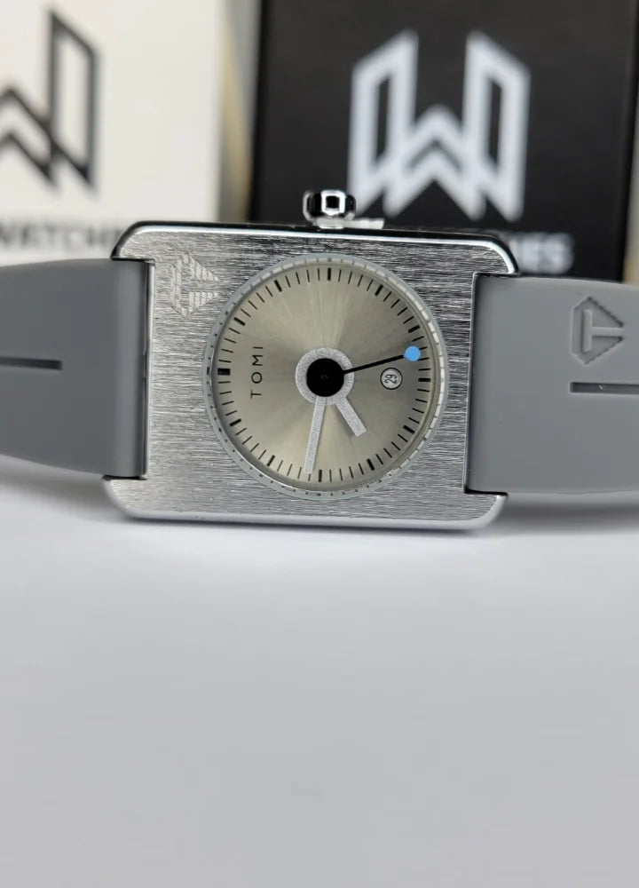 TOMI Grey Magnet Watch – Unisex, Date Display TM-030