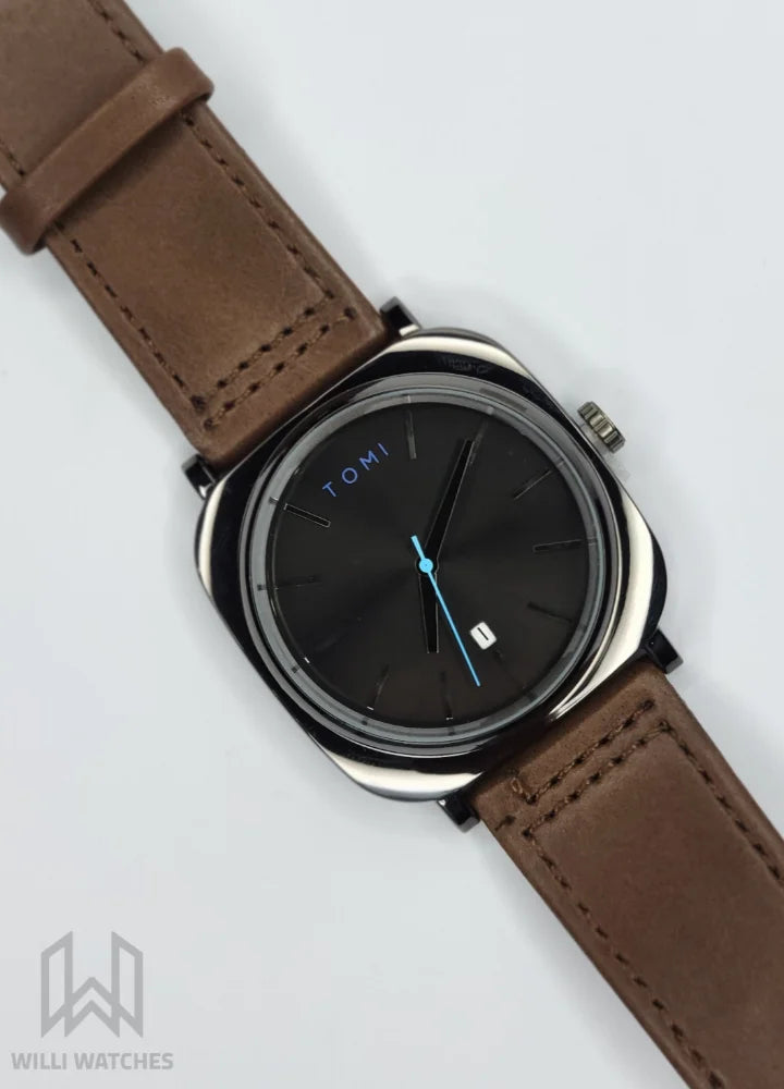 Tomi Luxury Round Dial Leather Gift Set – Watch, Wallet & Pen TM-006