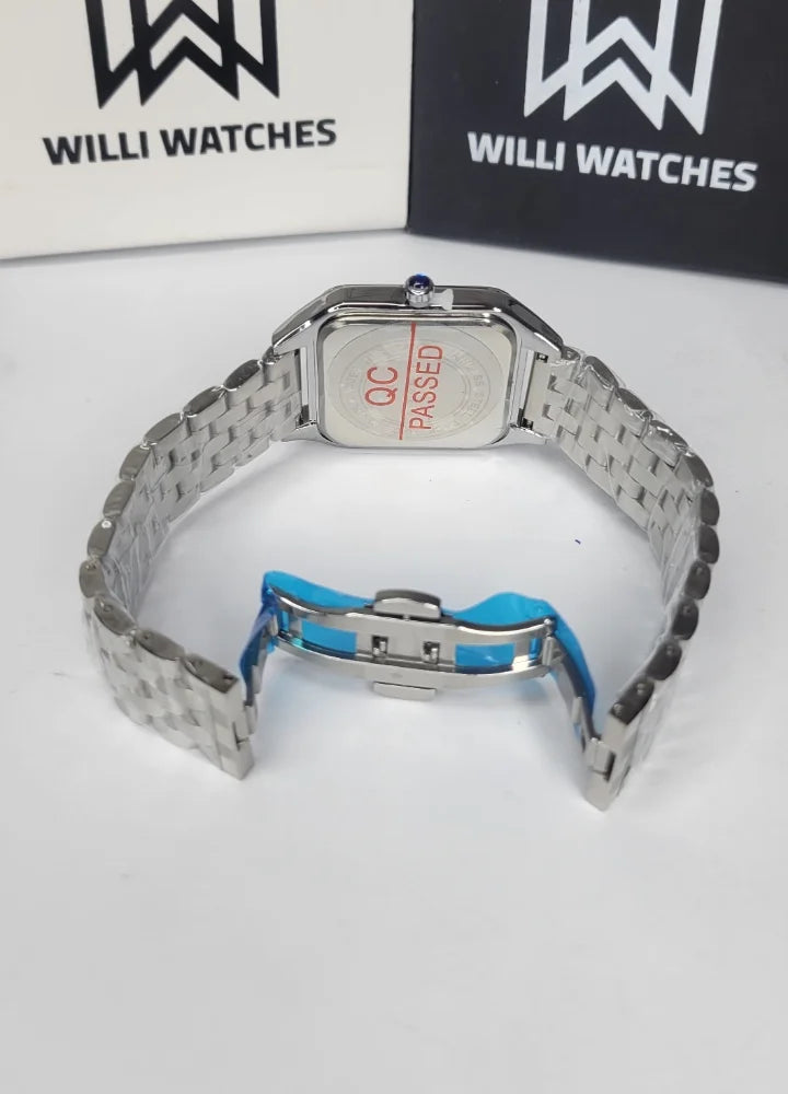 Diamond Blue Premium Sky Blue Square Business Watch DI-019