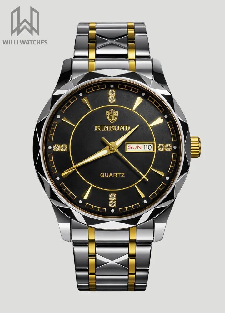 Binbond Two-Tone Black Business Watch BN-002