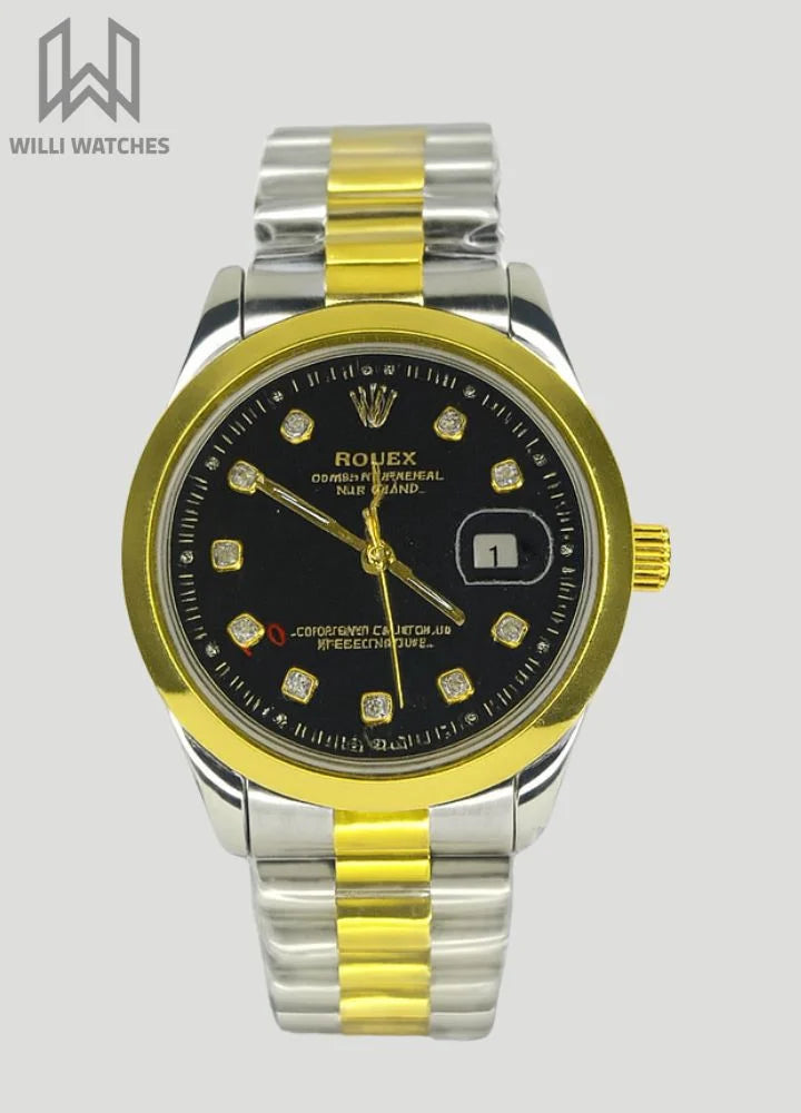 RLX Two-Tone Black Dial with Date R-006