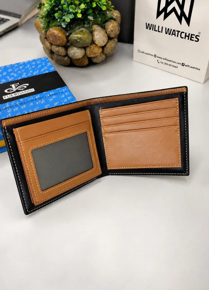 FD Executive Leather Wallet for Men Business Carry WL-004