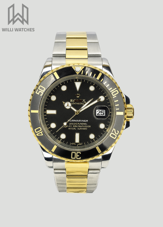 RLX Two-Tone Rotating Bezel Watch with Date Display R-018