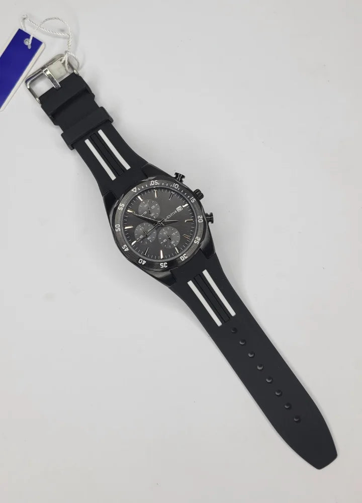Westchi Stylish Black Sports Watch with Working Chronograph SP-002