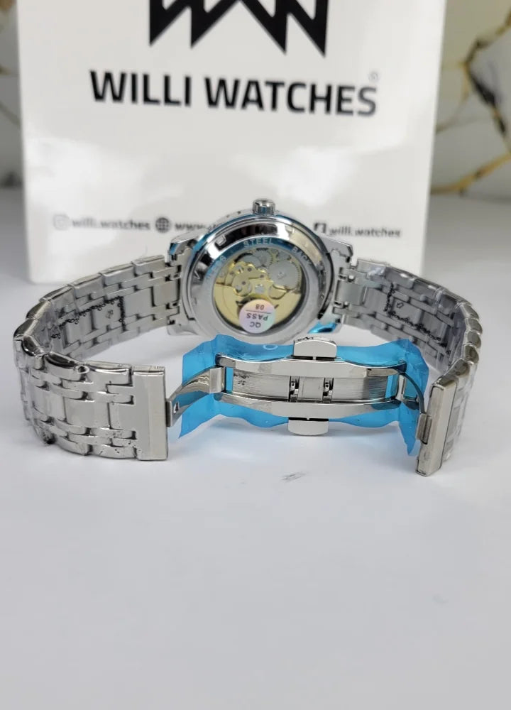 Tisselly Luxury Skeleton Automatic Stainless Steel Men’s Watch SK-021