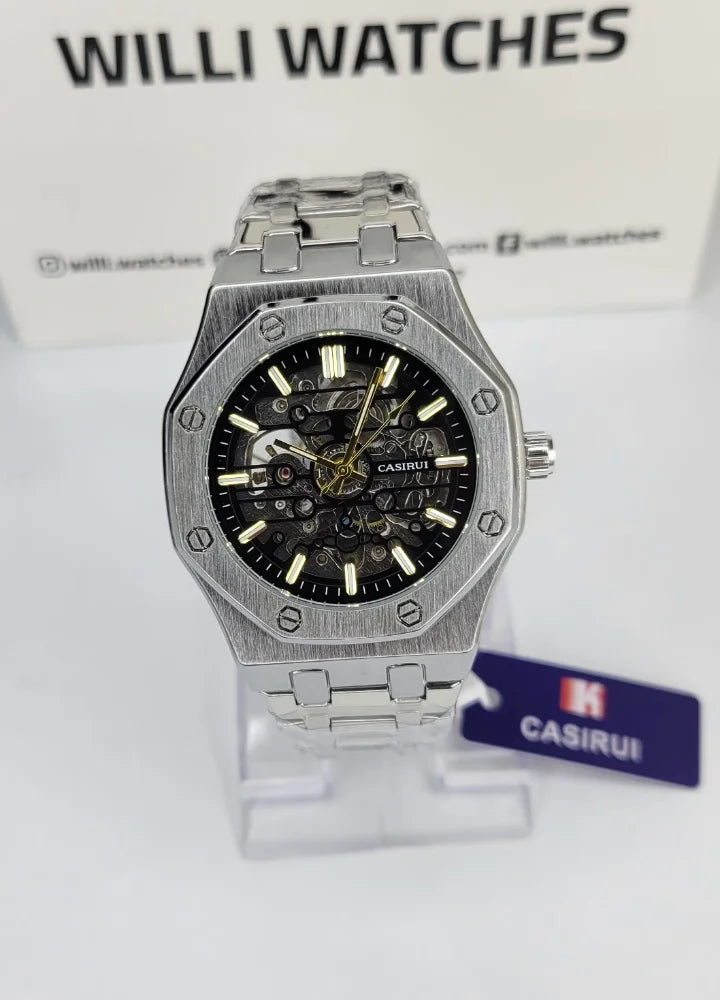 Casirui Luxury Skeleton Automatic Stainless Steel Men’s Watch SK-022