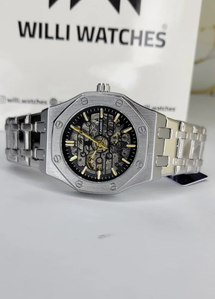 Casirui Luxury Skeleton Automatic Stainless Steel Men’s Watch SK-022