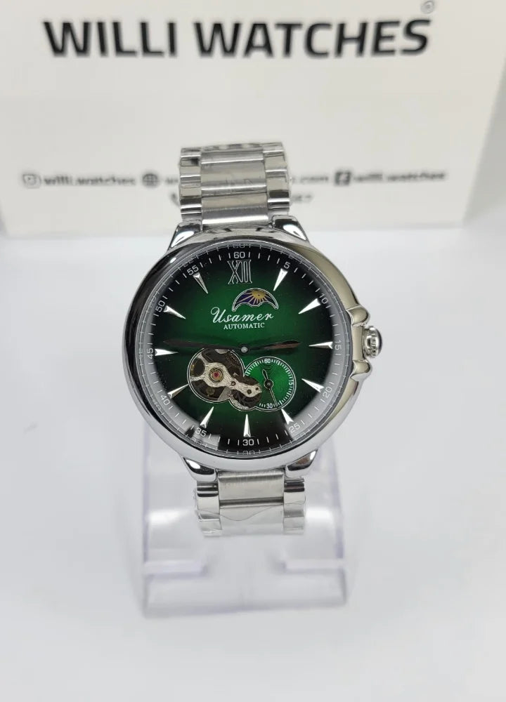 Usamer Luxury Green Dial Automatic Men’s Watch SK-025