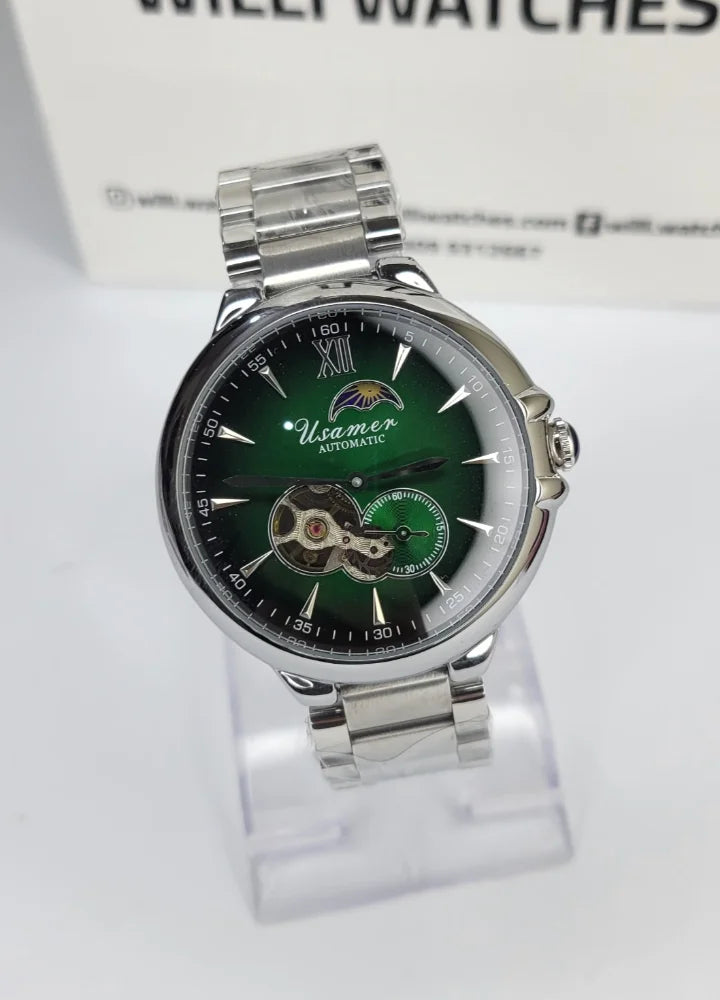 Usamer Luxury Green Dial Automatic Men’s Watch SK-025
