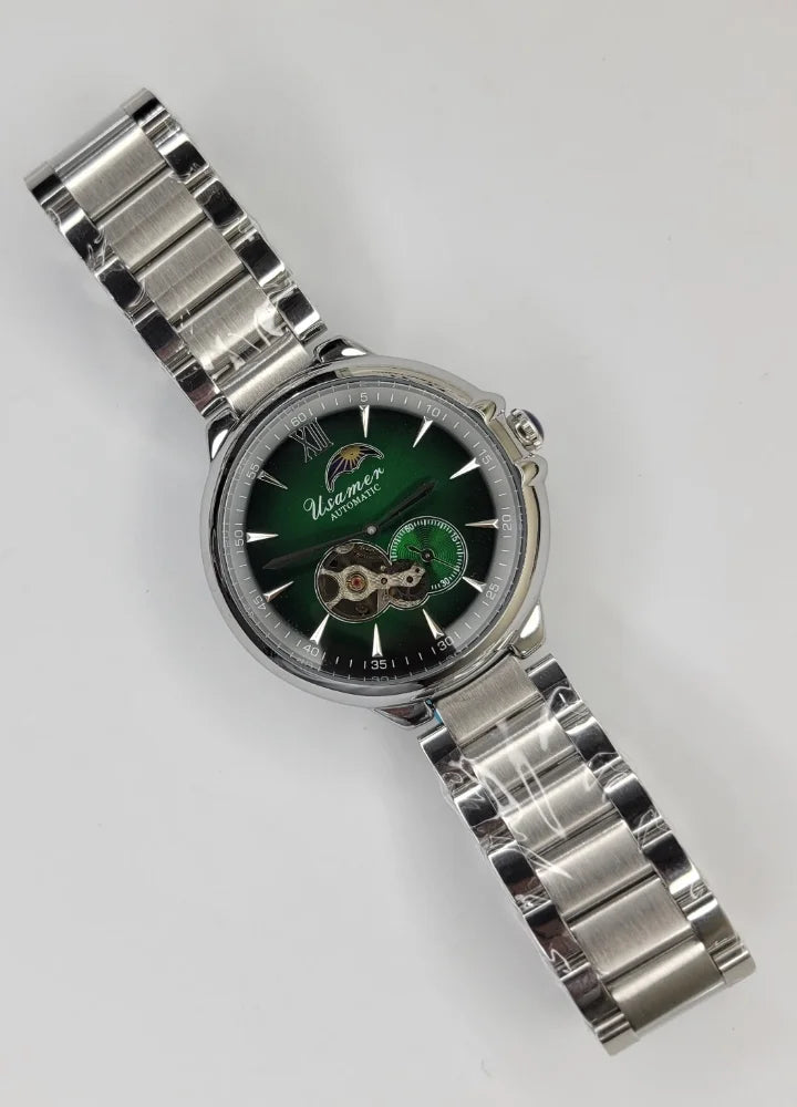 Usamer Luxury Green Dial Automatic Men’s Watch SK-025