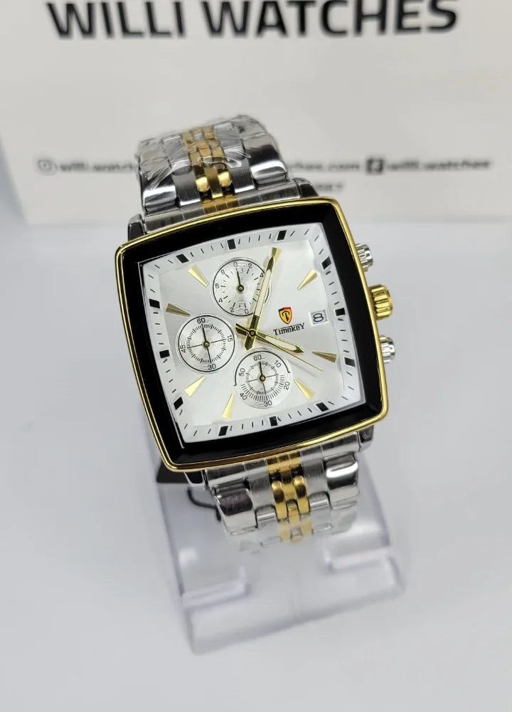 Timkey Boardroom Elite Classic Multi Function Square Men’s Watch TY-001