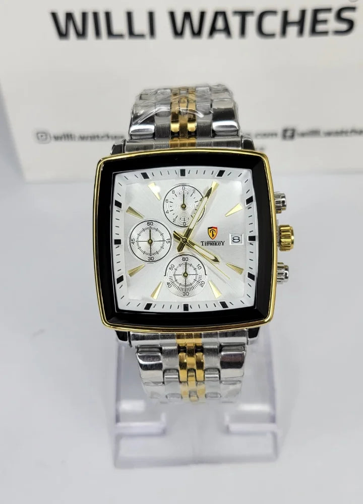 Timkey Boardroom Elite Classic Multi Function Square Men’s Watch TY-001