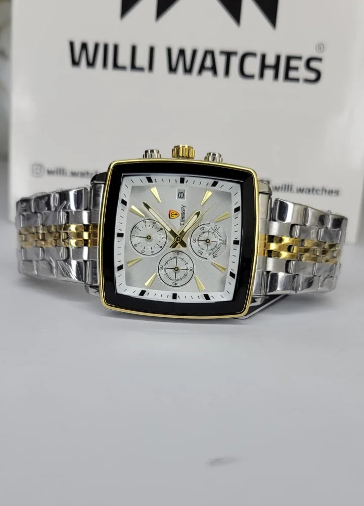 Timkey Boardroom Elite Classic Multi Function Square Men’s Watch TY-001