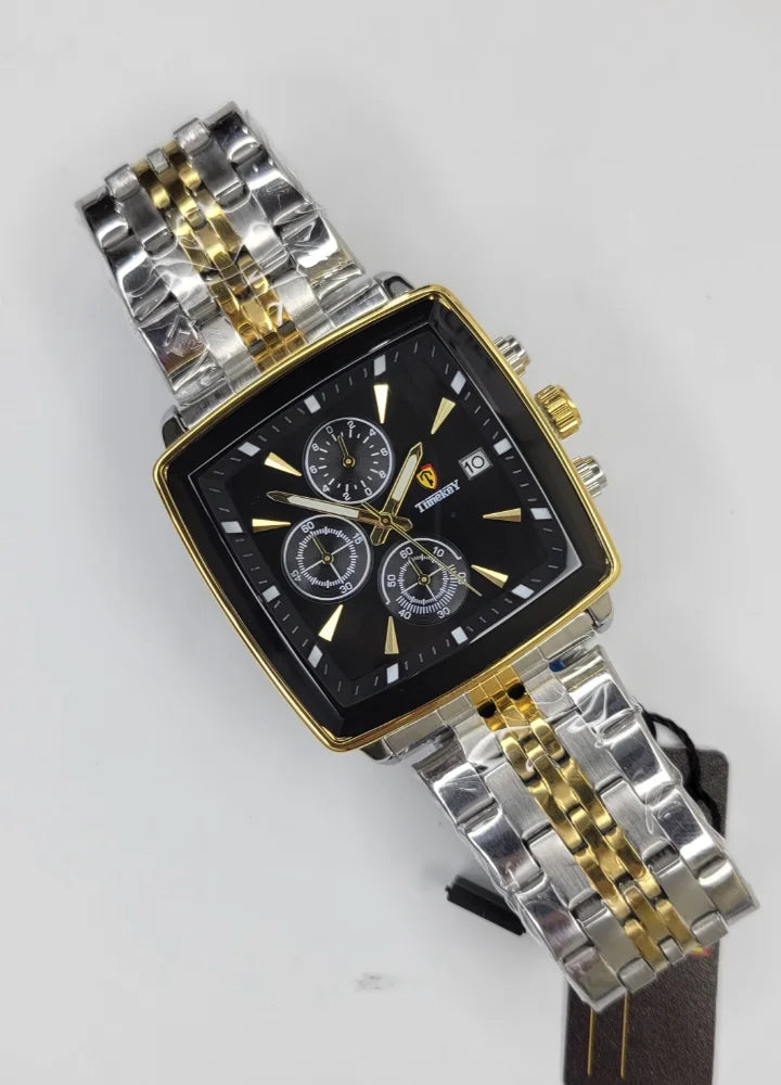 Timkey Boardroom Elite Black Dial Square Executive Men’s Watch TY-002