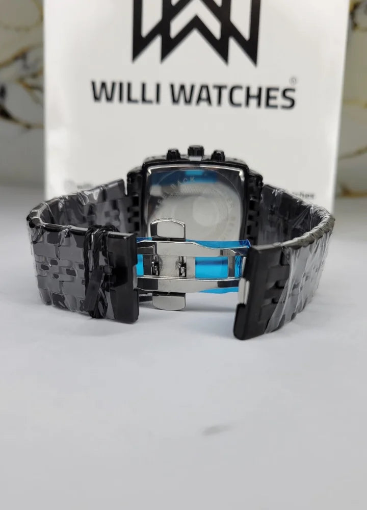 Timkey Boardroom Elite All Black Square Dial Executive Men’s Watch TY-003