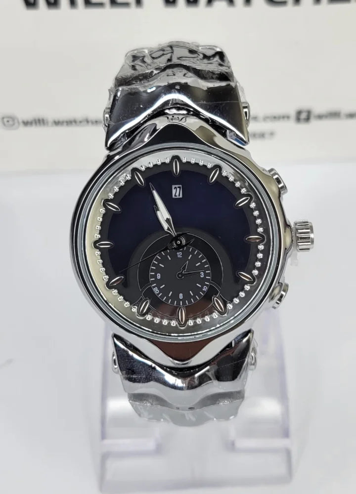 Snake Edition Silver Blue Luxury Men’s Designer Watch SK-026