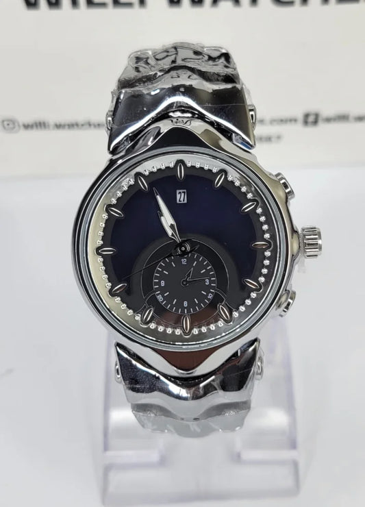 Snake Edition Silver Blue Luxury Men’s Designer Watch SK-026