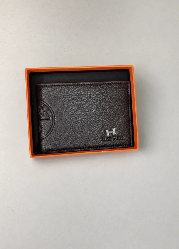 H Business Class Slim Wallet for Men Premium Leather Design WL-005