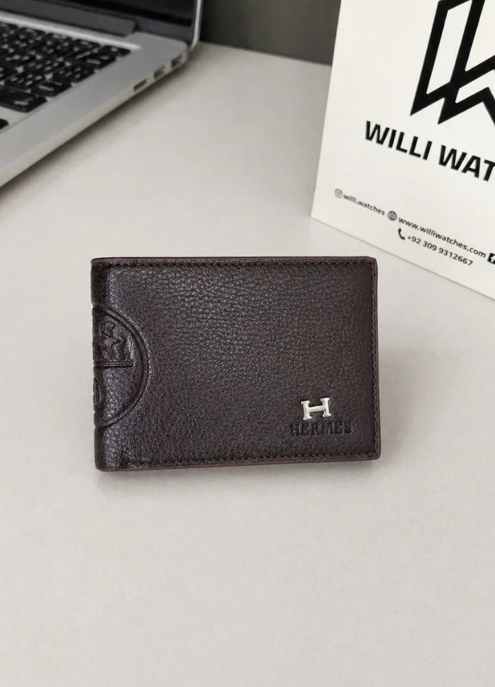 H Business Class Slim Wallet for Men Premium Leather Design WL-005