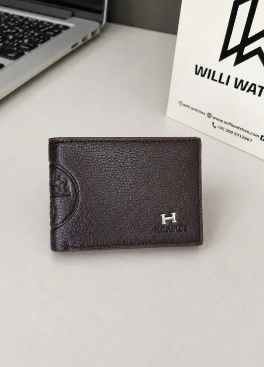 H Business Class Slim Wallet for Men Premium Leather Design WL-005
