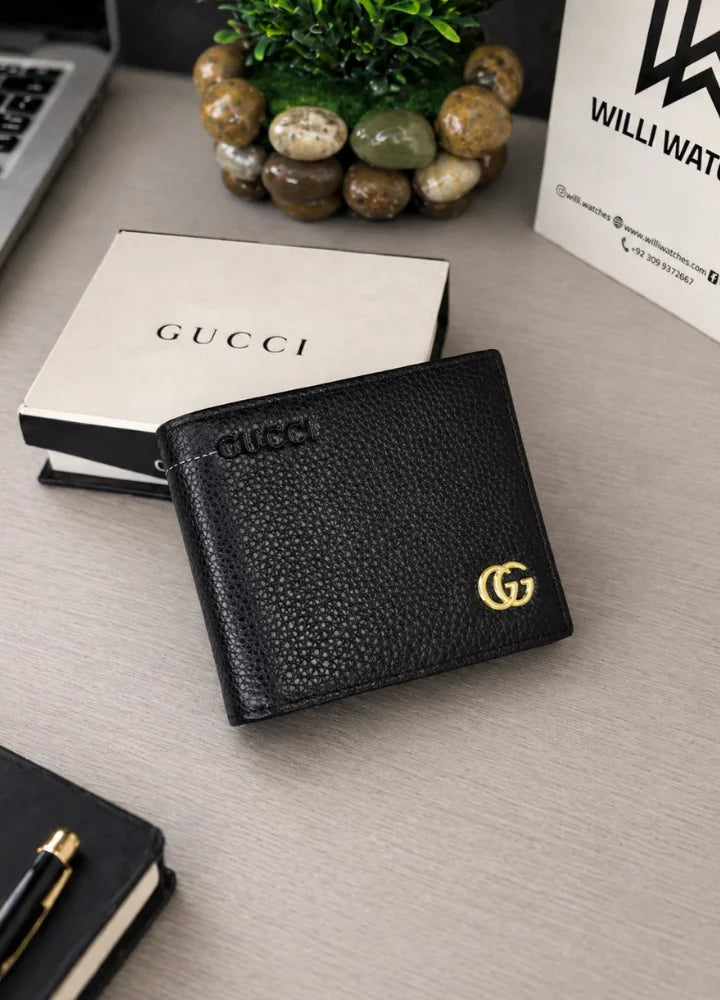 GG Premium Textured Leather Wallet for Men Business Class Look WL-007