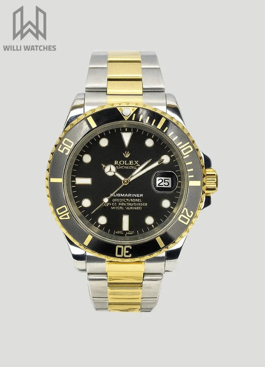 RLX Two-Tone Rotating Bezel Watch with Date Display R-018