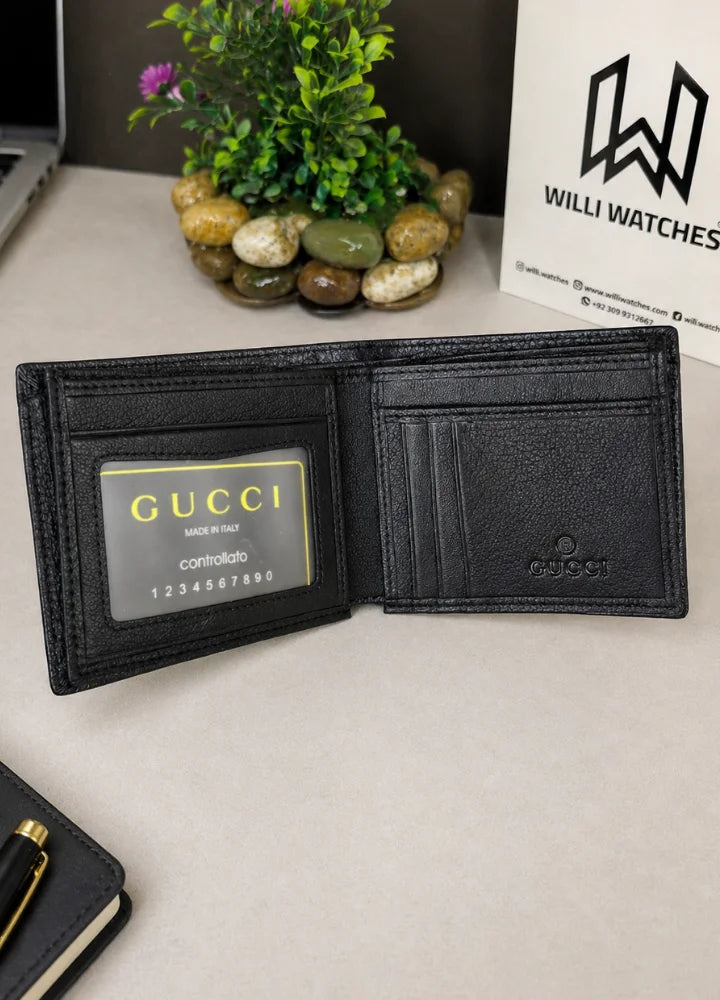 GG Premium Textured Leather Wallet for Men Business Class Look WL-007