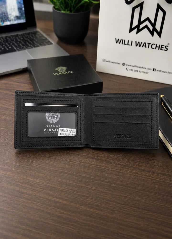 V Premium Pattern Leather Wallet for Men Smart Business Look WL-011