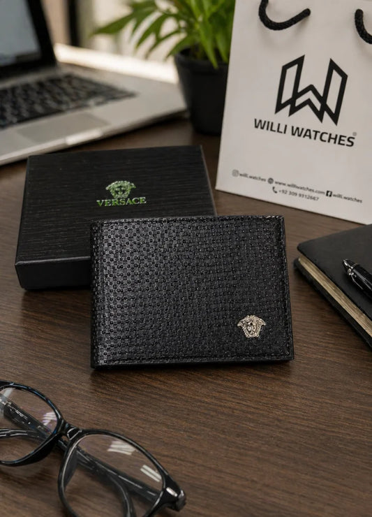 V Premium Pattern Leather Wallet for Men Smart Business Look WL-011