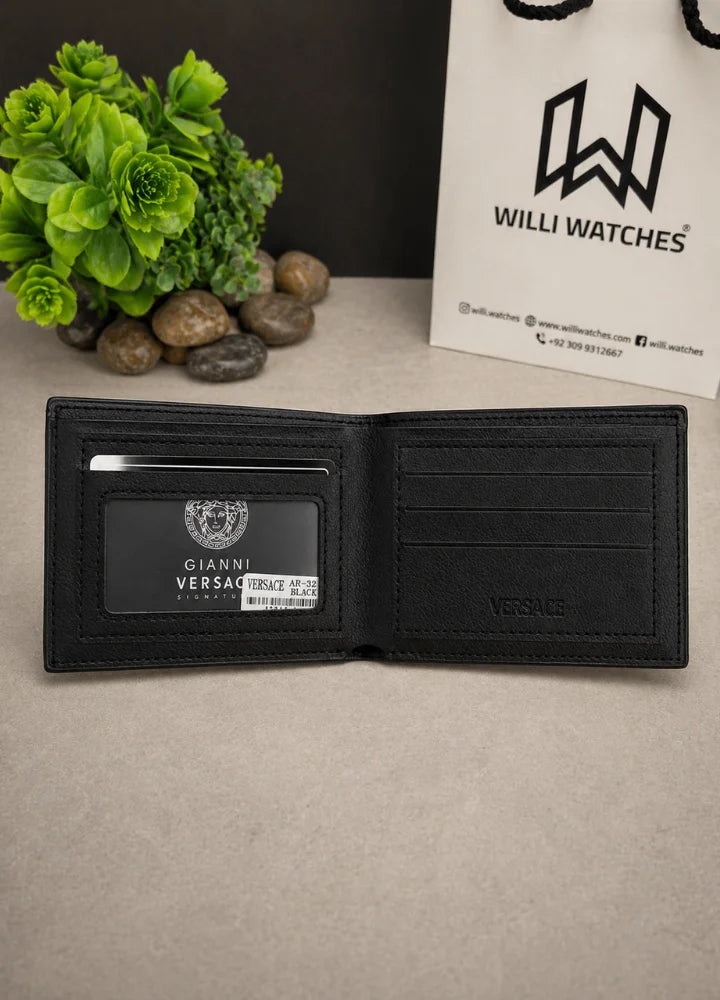 V Premium Pattern Leather Wallet for Men Smart Business Look WL-011