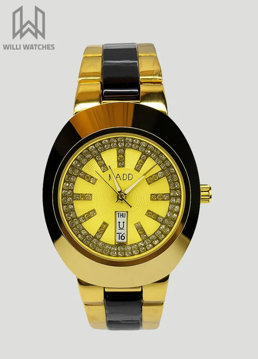 IRADO Two Tone with Golden Dial Watch ID-007