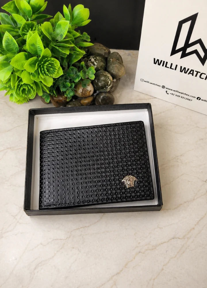V Premium Pattern Leather Wallet for Men Smart Business Look WL-011