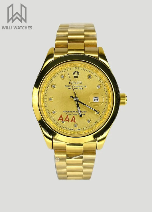 RLX Gold Men's Watch with Date R-003