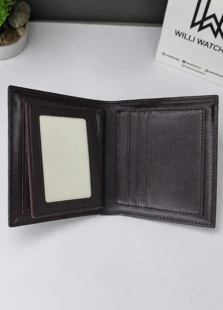 DOUX Luxury Black Leather Wallet for Men Stylish Bifold WL-001