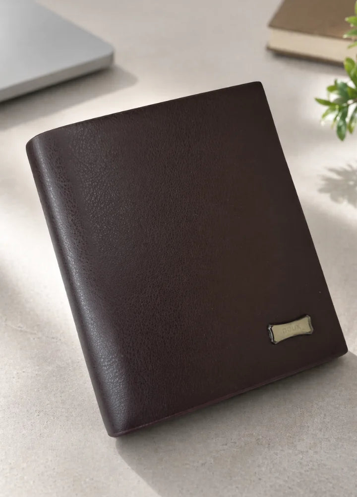 DOUX Luxury Brown Leather Wallet for Men Stylish Bifold WL-002