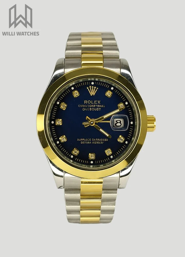 RLX Two-Tone Blue Dial with Date R-008