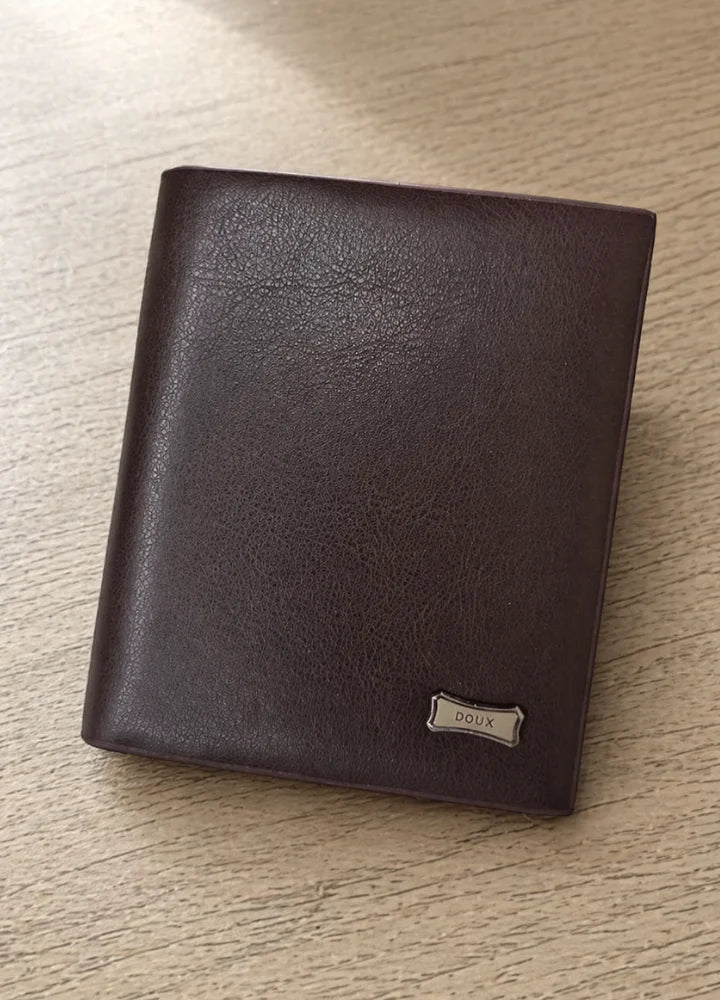 DOUX Luxury Brown Leather Wallet for Men Stylish Bifold WL-002