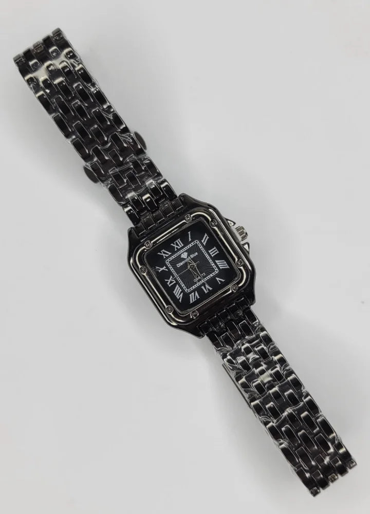Diamond Blue Premium Black Business Watch FM-030