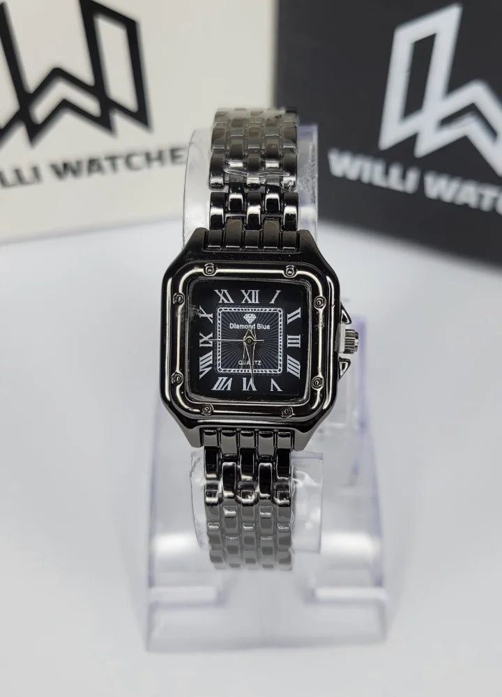 Diamond Blue Premium Black Business Watch FM-030