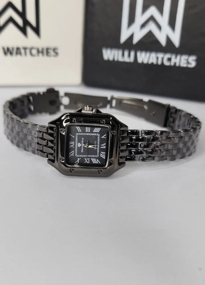 Diamond Blue Premium Black Business Watch FM-030
